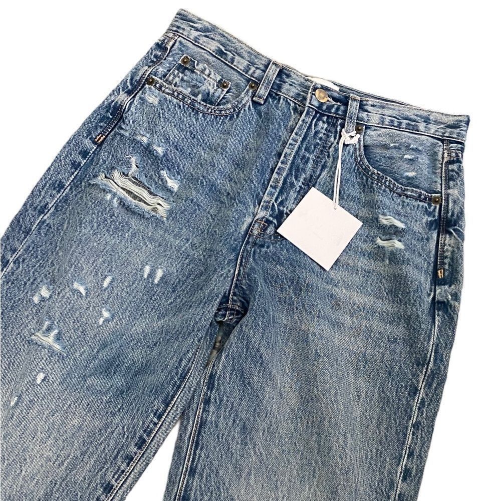 NEW Pistola Cassie Crop Super High Rise Straight in University Wash Size: 26 - Picture 2 of 8